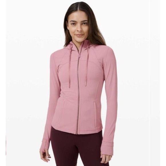Lululemon Hooded Define Jacket *Nulu Size 12 Pink Taupe LW4BMUS - Picture 1 of 15